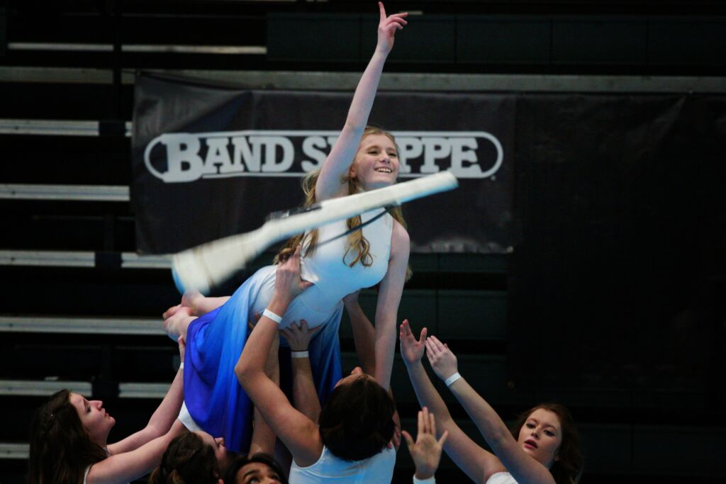 DH Winter Guard competing at Floyd Central