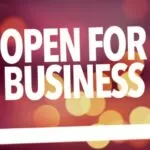 Open for business