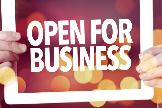 Open for business