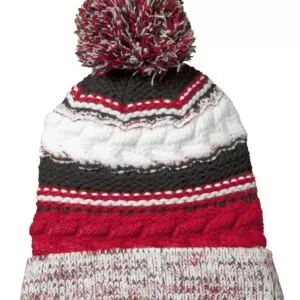 Knit pom beanie